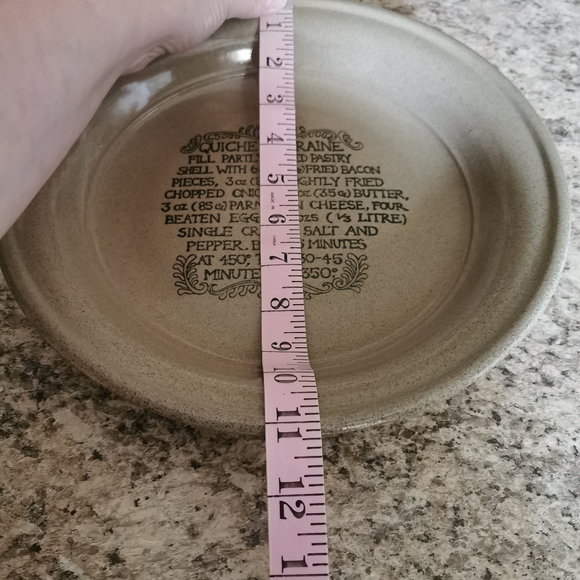 Vintage Moria Quiche Lorraine Stoneware Plate - Picture 5 of 6